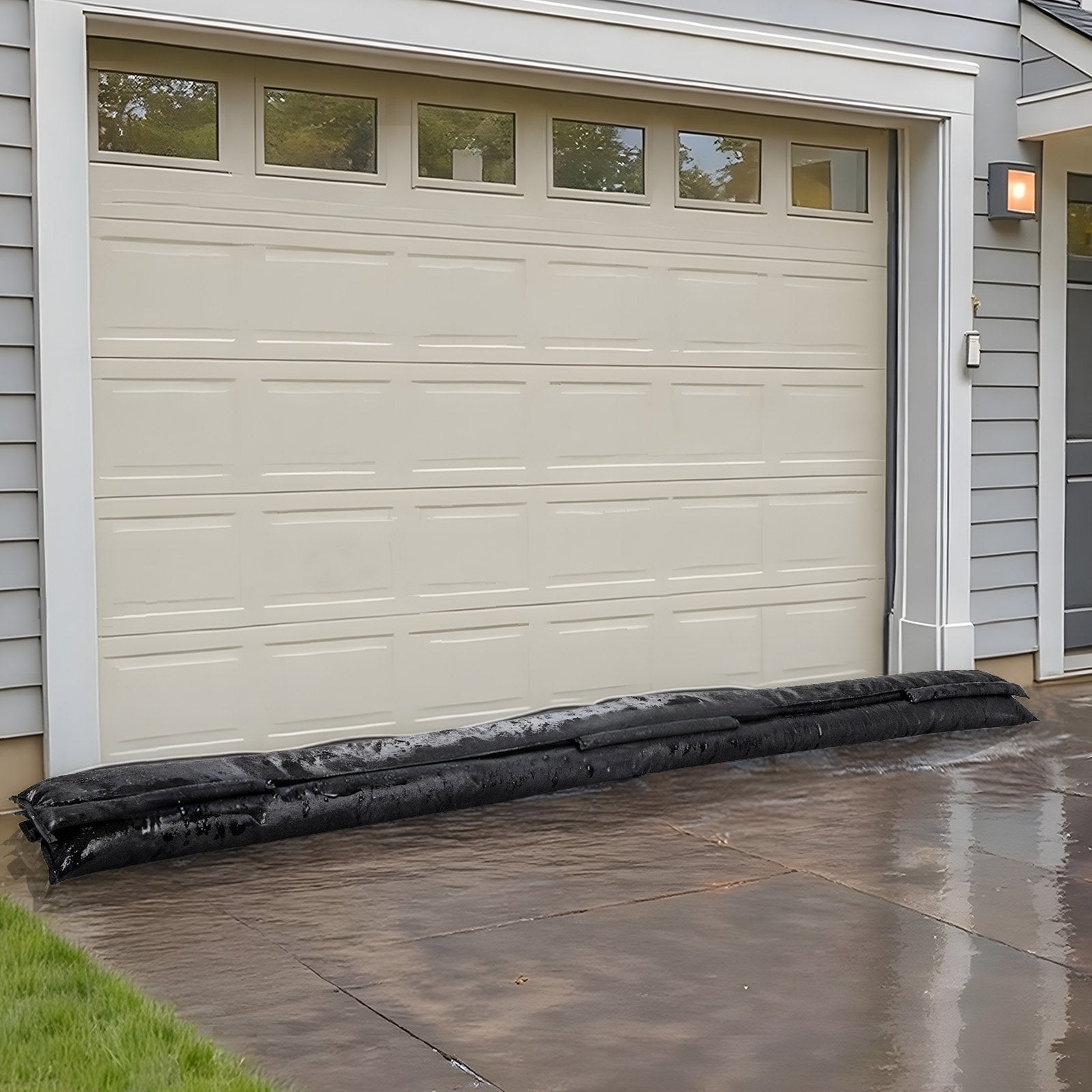 Flood Barrier 8-Pack, 3050x210mm Water-Activated Reusable Sandless Flood Bags