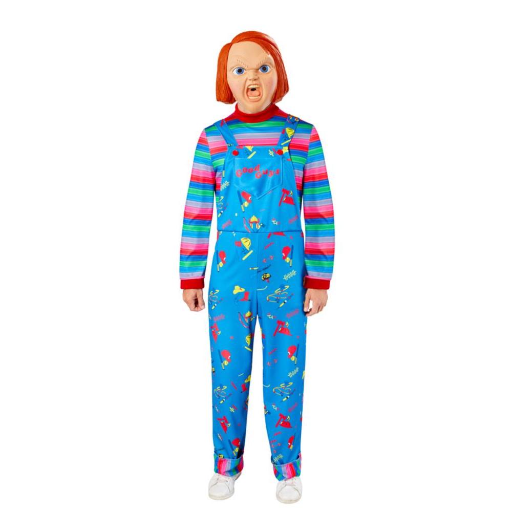 Chucky Deluxe Adult Costume Official Licensed Childs Play Horror Jumpsuit with Mask