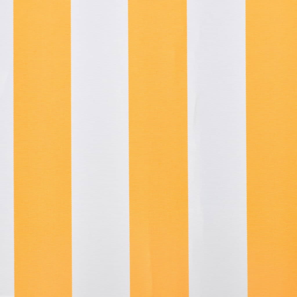 Awning Top Sunshade Canvas Sunflower Yellow & White 3 x 2.5 m