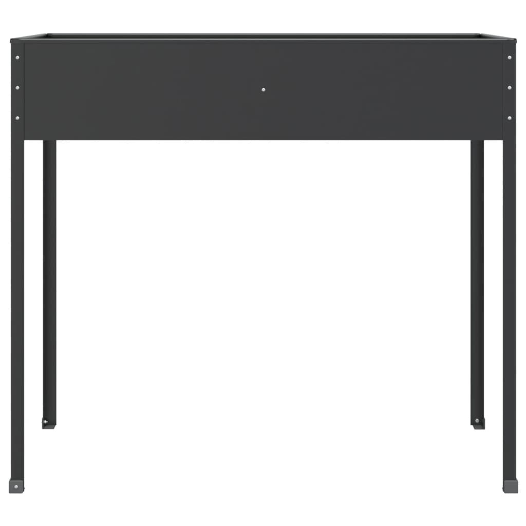 Garden Planter Anthracite 100.5x40.5x90 cm Galvanised Steel