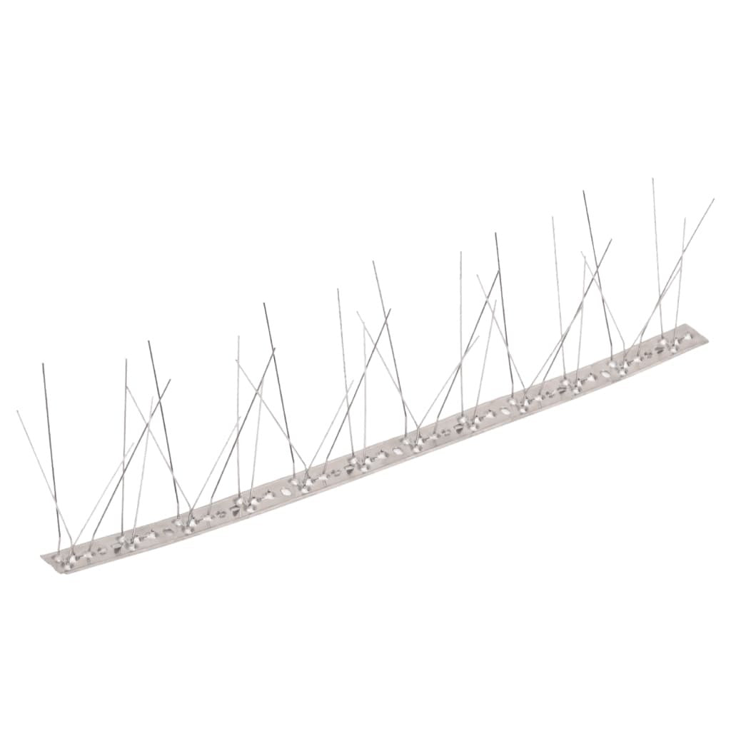 5-row Stainless Steel Bird & Pigeon Spikes Set of 6 - 3 m