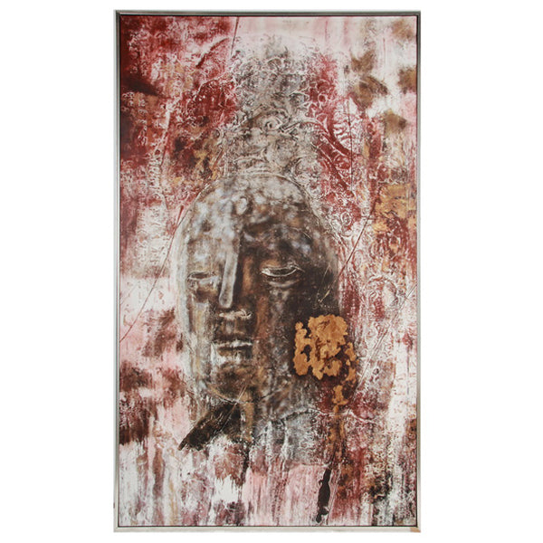 Eastern Buddha Wall Art 201cm Abstract Framed Contemporary Home Decor