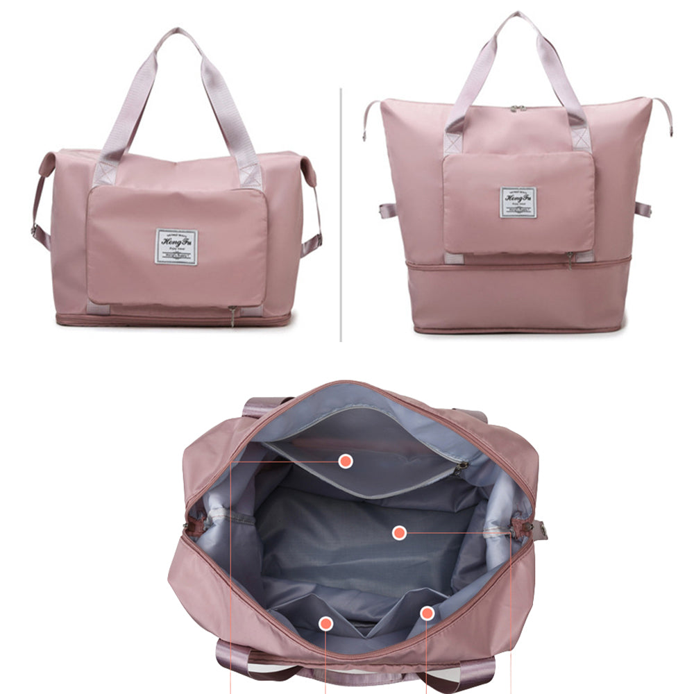 3 IN 1 Foldable and Expandable Large Capacity Travel Bag with Bottom Extension & Multi-Pocket