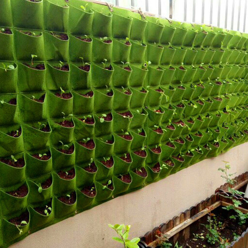Wall Hanging Pocket Planting Bags Vertical Succulent Plant Pots