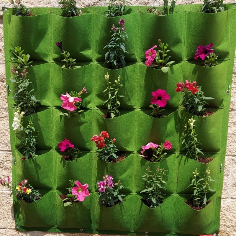 Wall Hanging Pocket Planting Bags Vertical Succulent Plant Pots