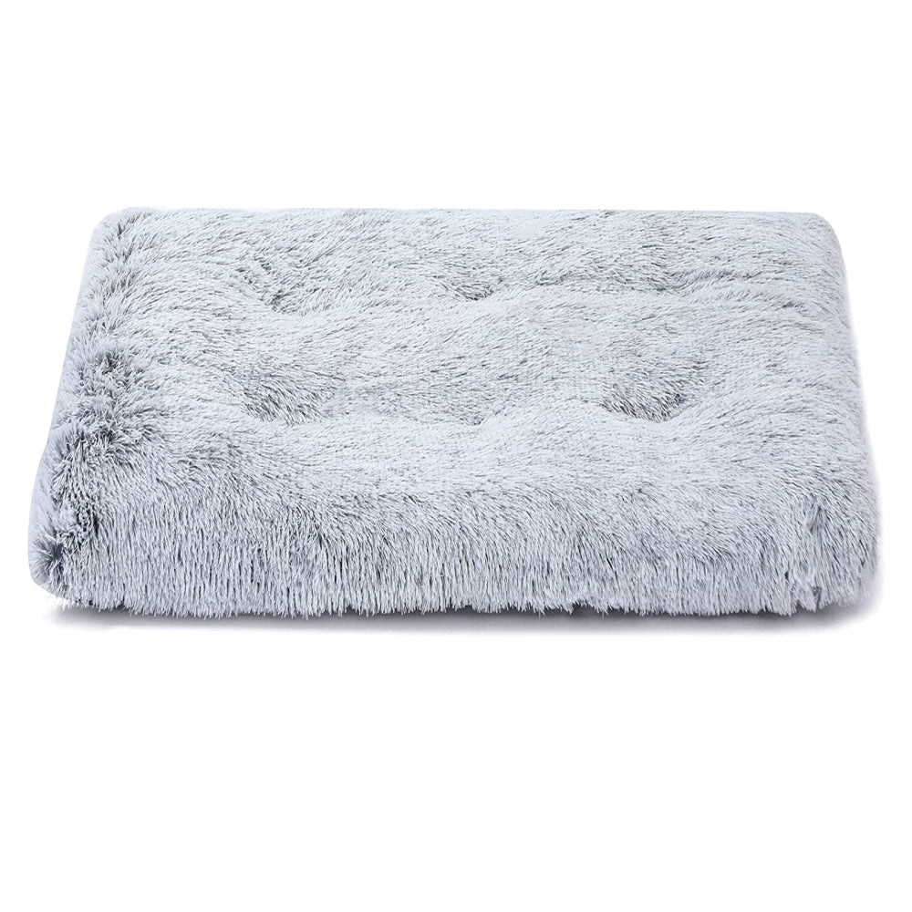PupLily Plush Pet Mat – Soft, Non-Slip Crate Bed for Dogs & Cats, Grey