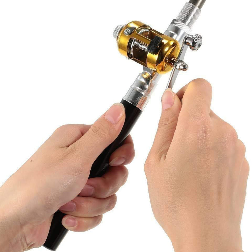 Mini Portable Pocket Pen Telescopic Fishing Rod Kit