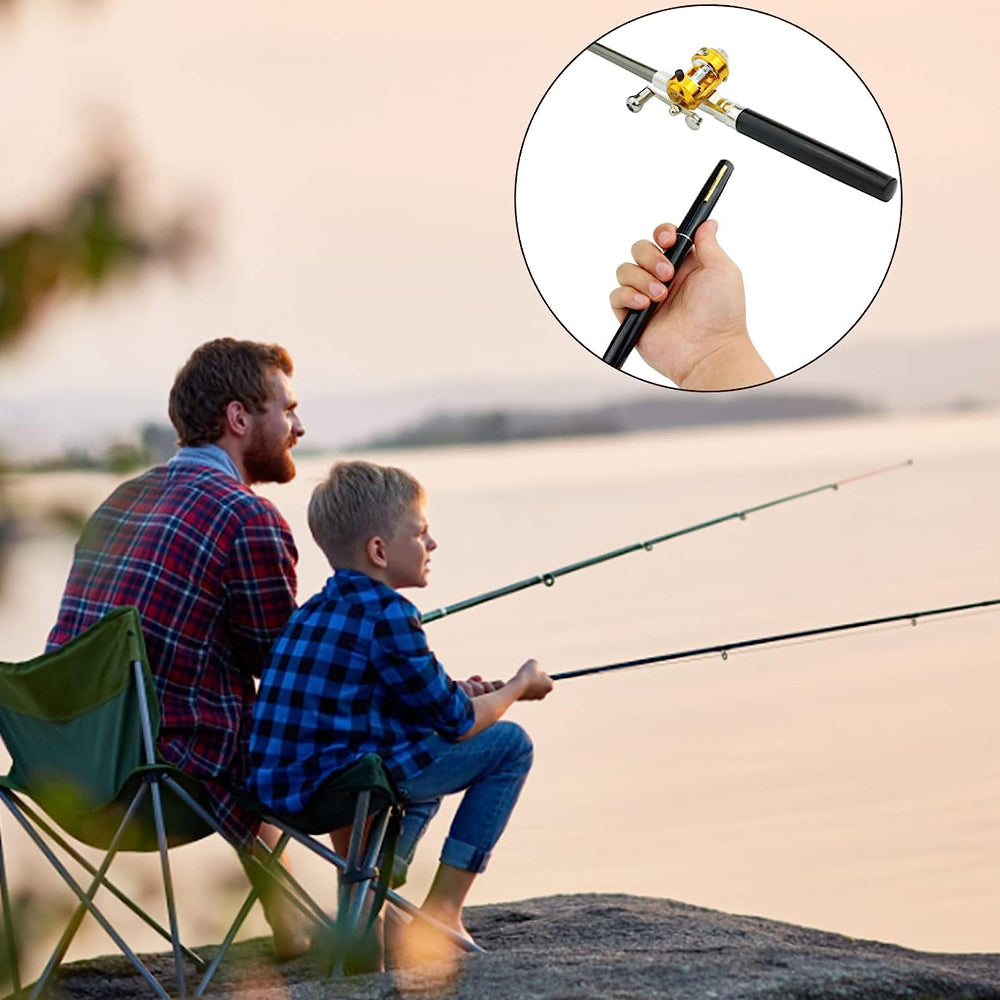 Mini Portable Pocket Pen Telescopic Fishing Rod Kit