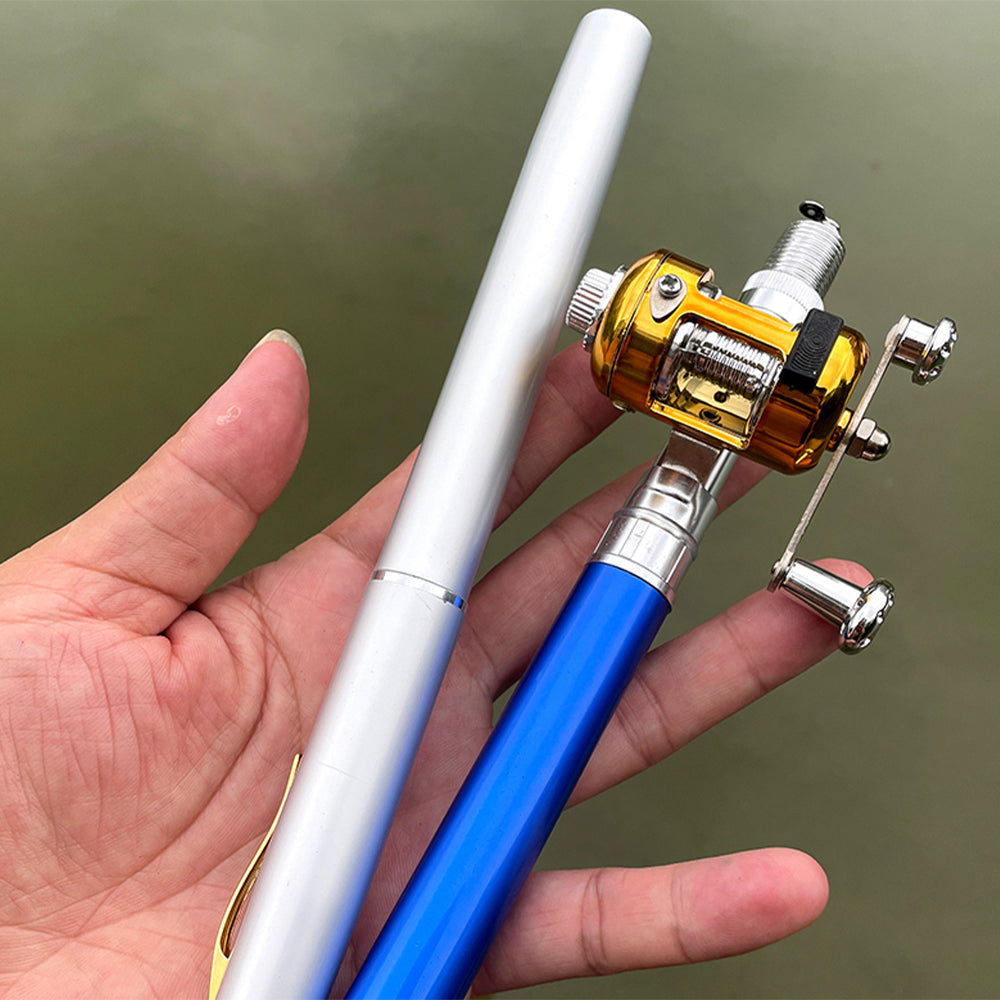 Mini Portable Pocket Pen Telescopic Fishing Rod Kit