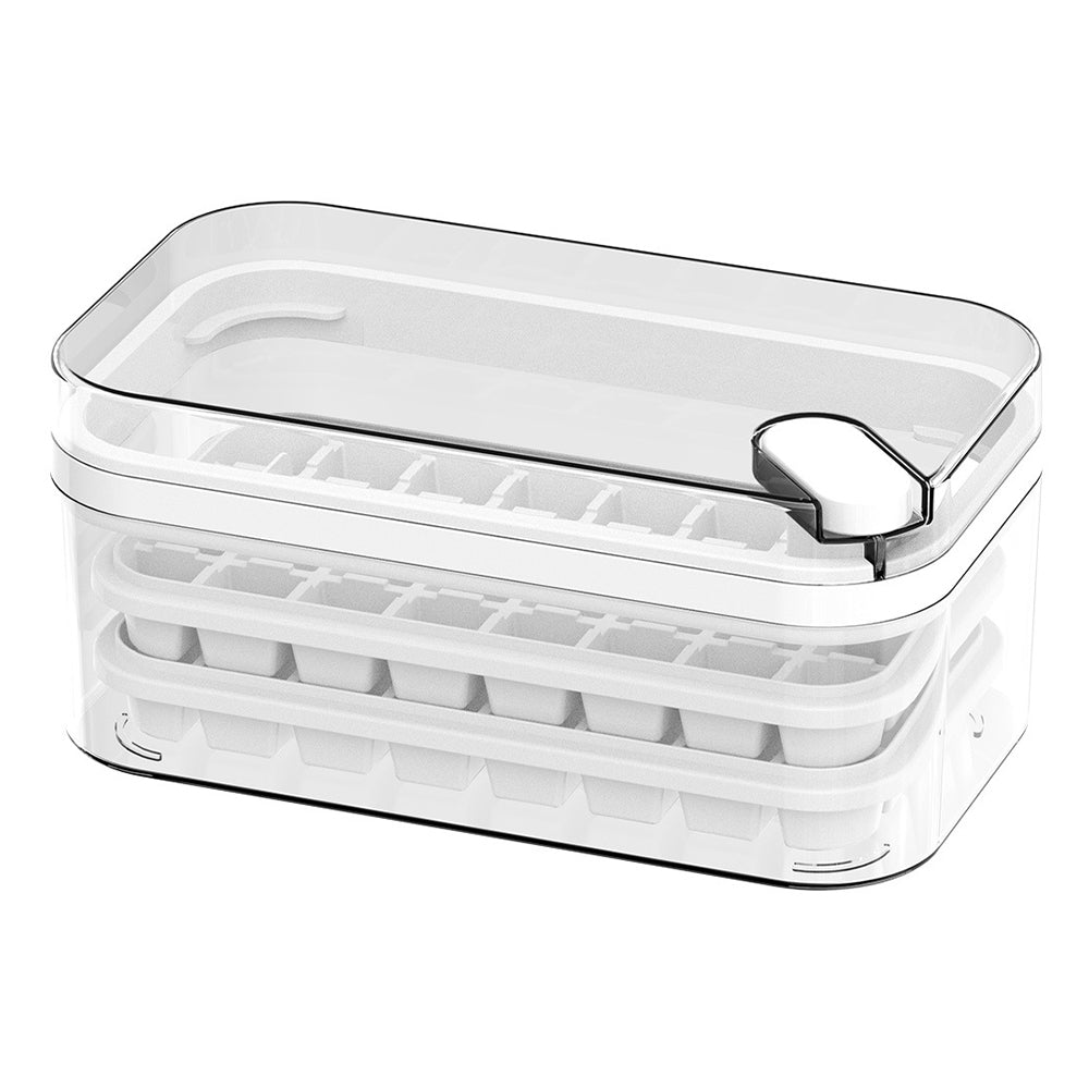 2 Layers One-Button Easy Release 64 pcs  Ice Cube Tray