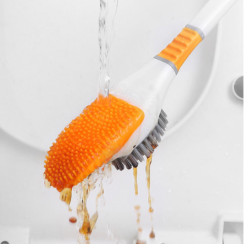 Wall Mounted Diving Duck Style Toilet Cleaning Brush with Base