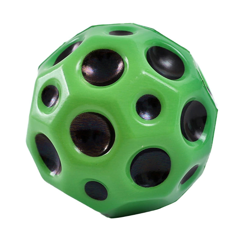 Super Bouncy Moon Shaped Crater Textured Porous Kid’s Ball Toys