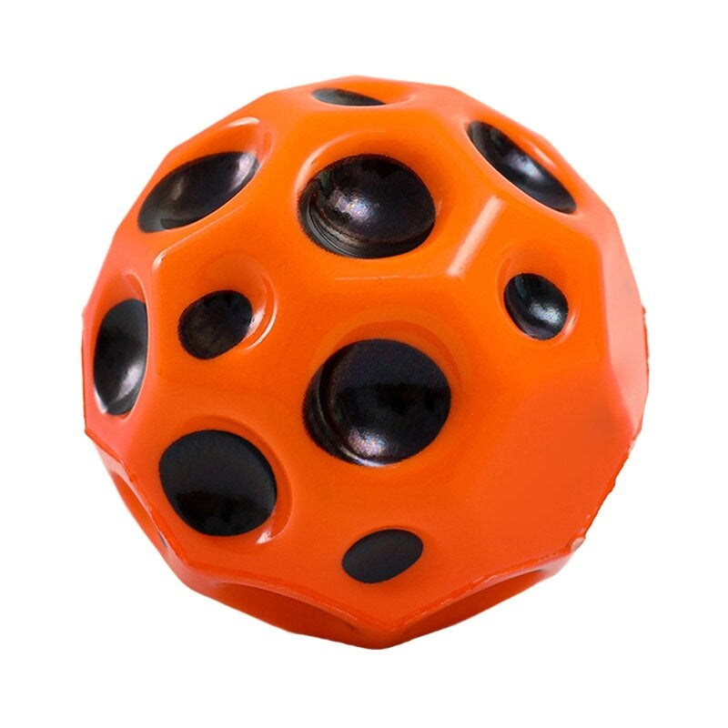 Super Bouncy Moon Shaped Crater Textured Porous Kid’s Ball Toys
