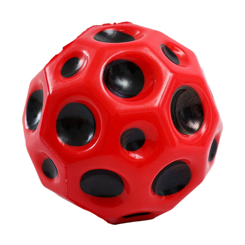 Super Bouncy Moon Shaped Crater Textured Porous Kid’s Ball Toys