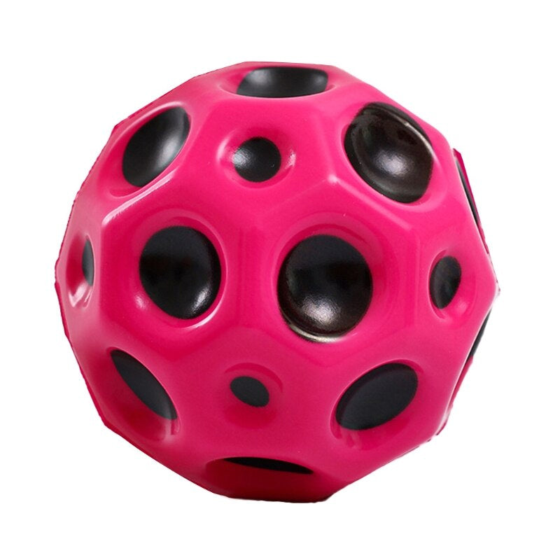 Super Bouncy Moon Shaped Crater Textured Porous Kid’s Ball Toys