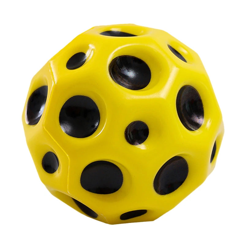 Super Bouncy Moon Shaped Crater Textured Porous Kid’s Ball Toys