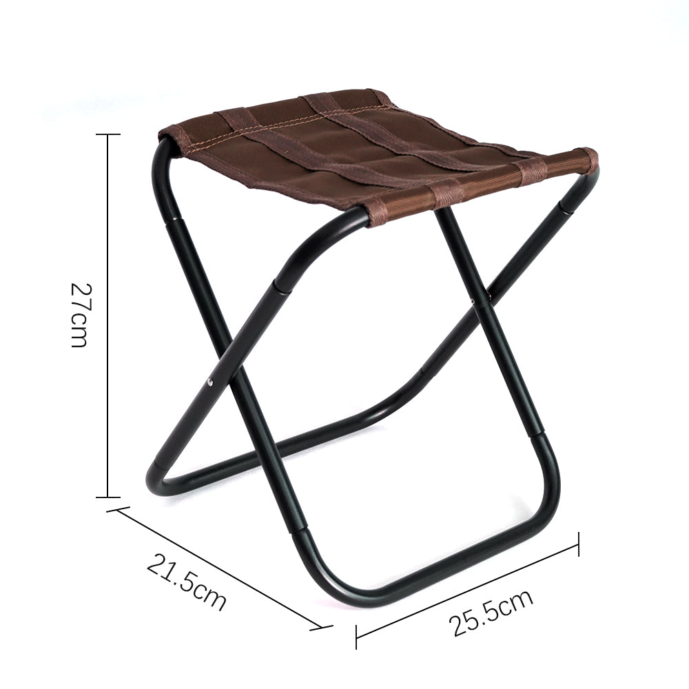 HYPERANNGER 2 Pack Aluminum Alloy Camping Folding Stool with Storage Bag