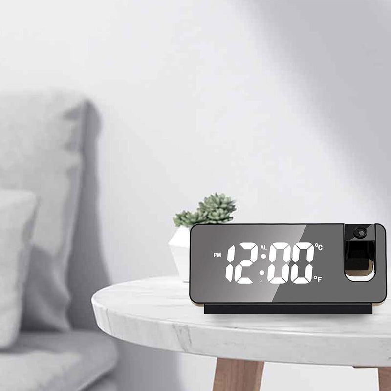 Wall Projection Digital Display Alarm Clock with Thermometer Function