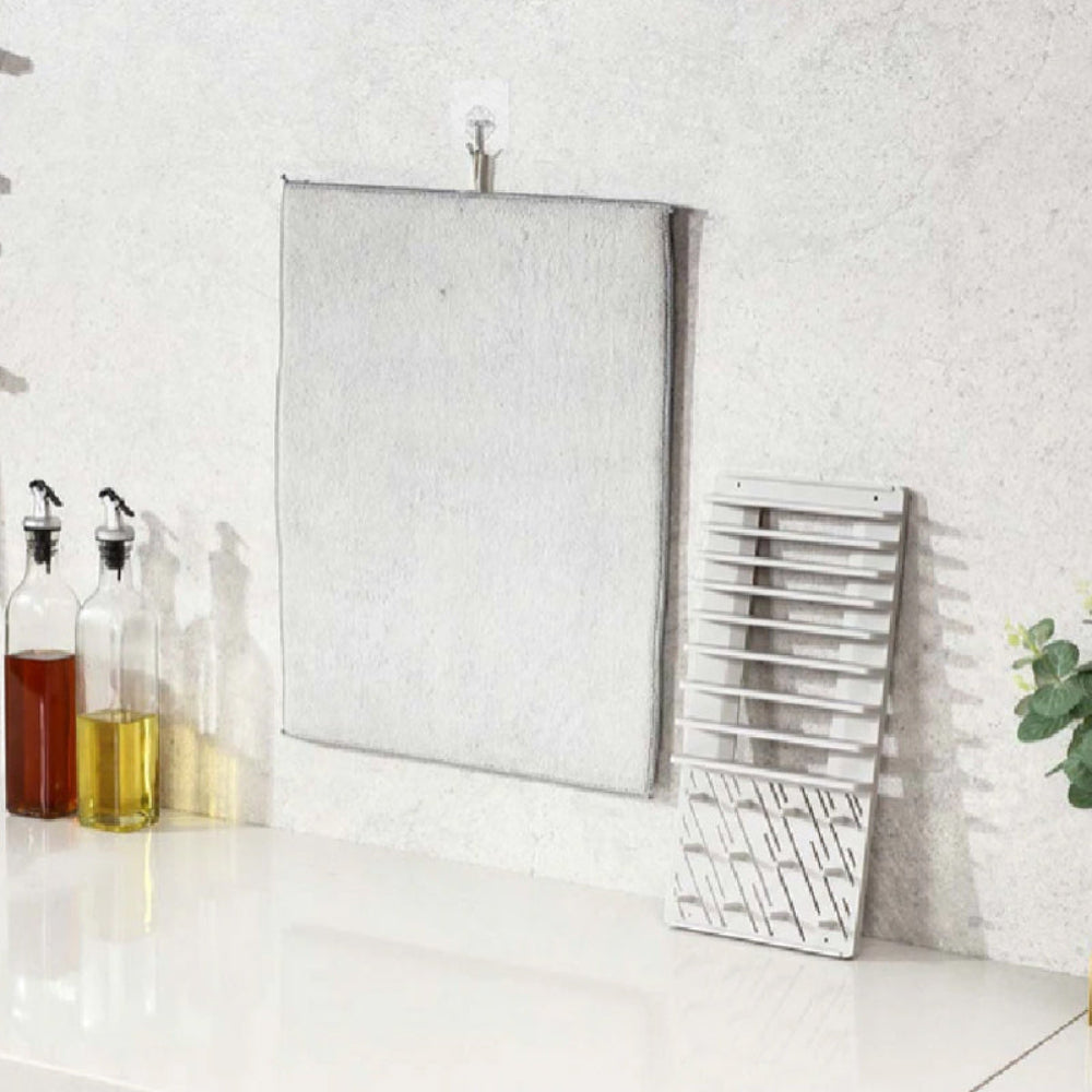 Multifunctional Foldable Dish Drying Rack with Non-Slip Double Sided Pad