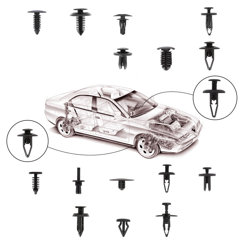 Car Trim Body Clips Kit 620PCS Rivet Retainer Door Panel Bumper Plastic Fastener