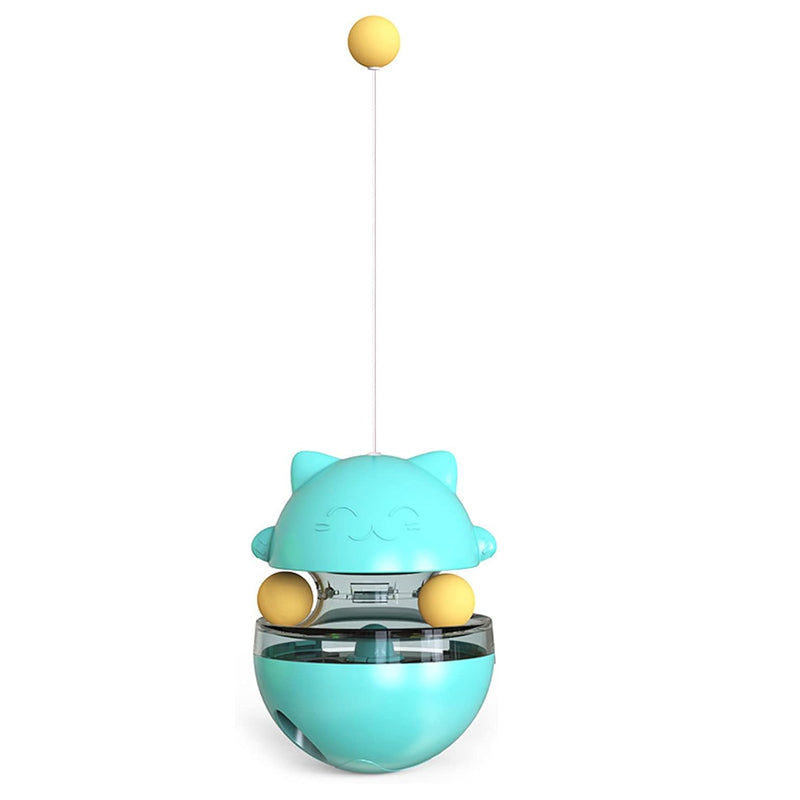 Interactive Cat Tumbler Treat and Food Dispenser Slow Feeder with Ball