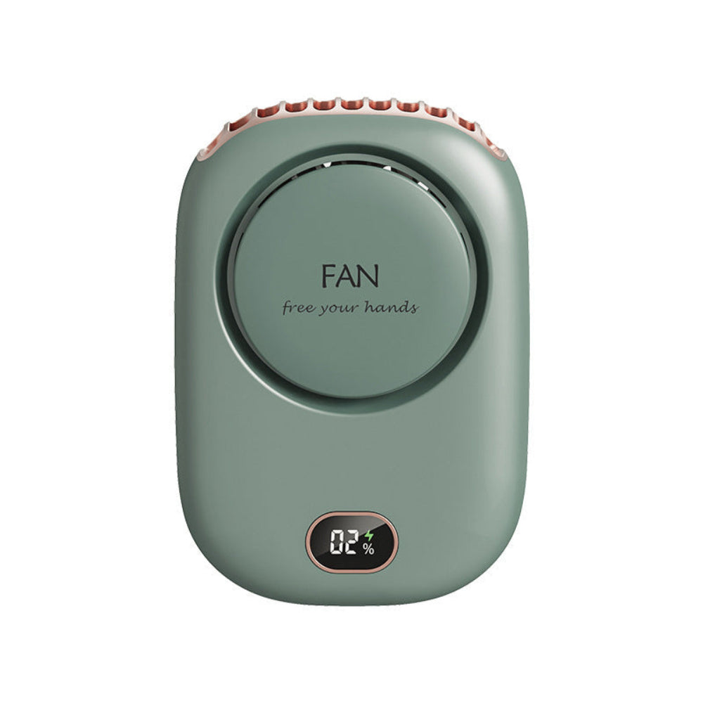 3 Speed Bladeless Neck Hanging Portable Air Cooling Fan- USB Charging
