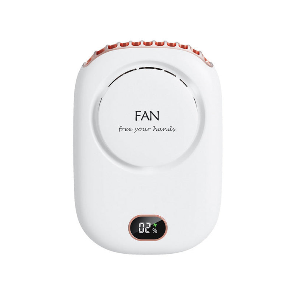3 Speed Bladeless Neck Hanging Portable Air Cooling Fan- USB Charging