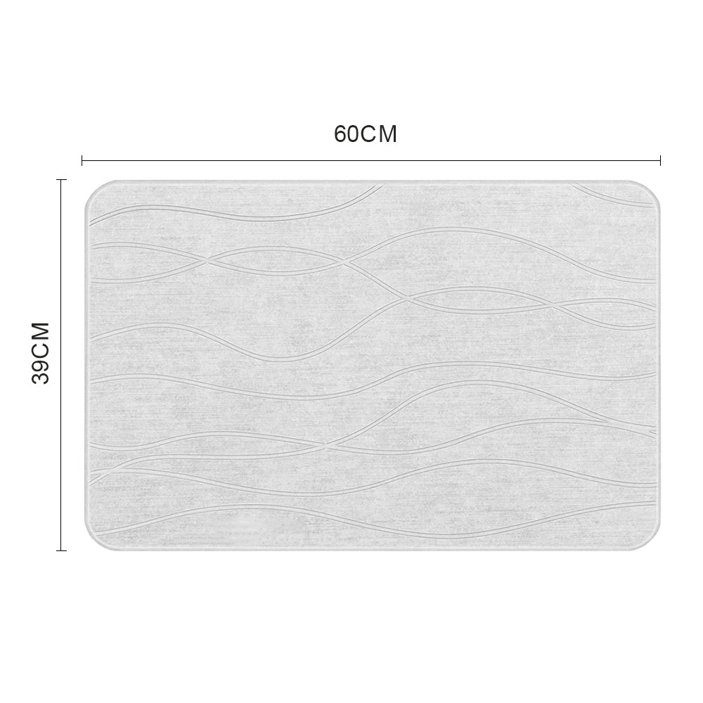 COMFEYA Stone Bath Mat Diatomaceous Earth Bath Mat - Fast-Drying, Non-Slip, and Eco-Friendly