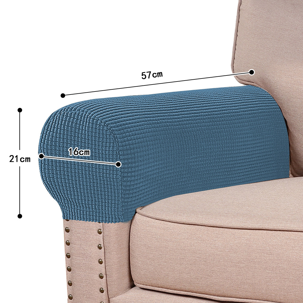 COMFEYA 2 Pack Durable and Stylish Stretch Armrest Covers for Sofas and Chairs