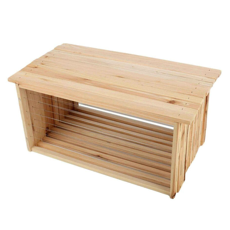 10 Pcs Unwaxed Assembled Wired Wooden Frames Beekeeping Supplies