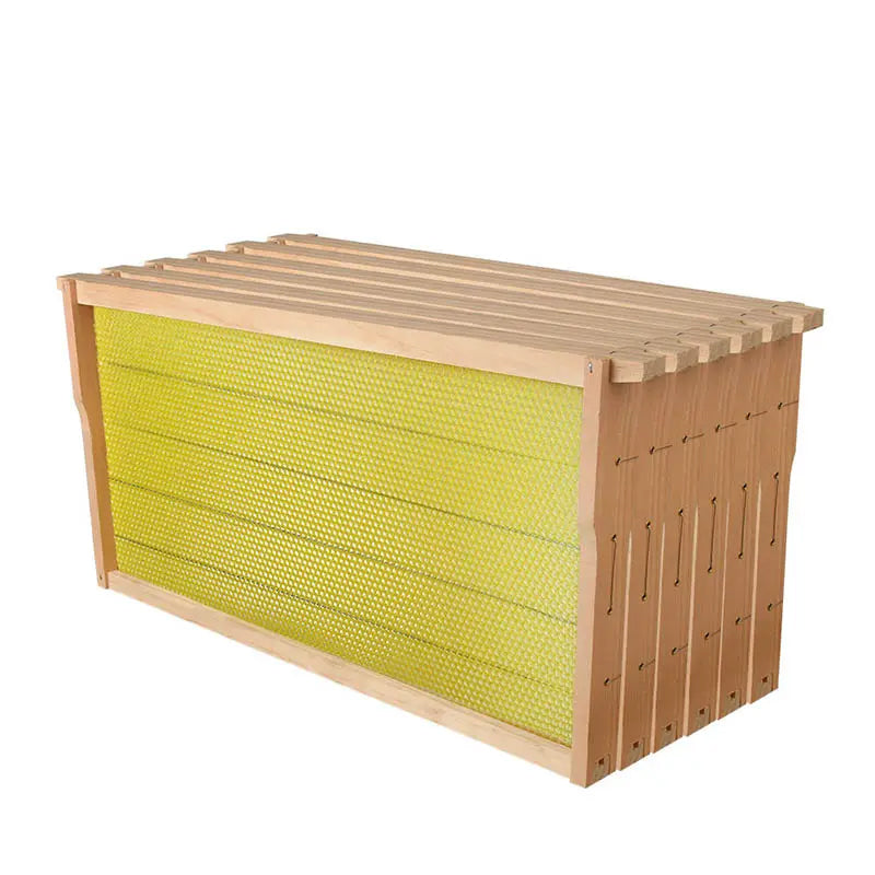 10 Pcs Unwaxed Assembled Wired Wooden Frames Beekeeping Supplies