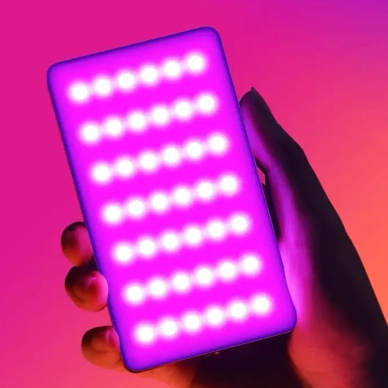 RGB LED Video Light Photography Fill Camera Lighting Panel- USB Rechargeable