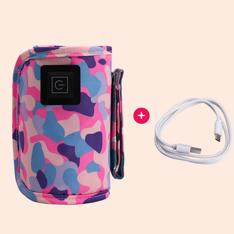 3 Temperature Insulated Milk Baby Bottle Warmer- USB Plugged-in
