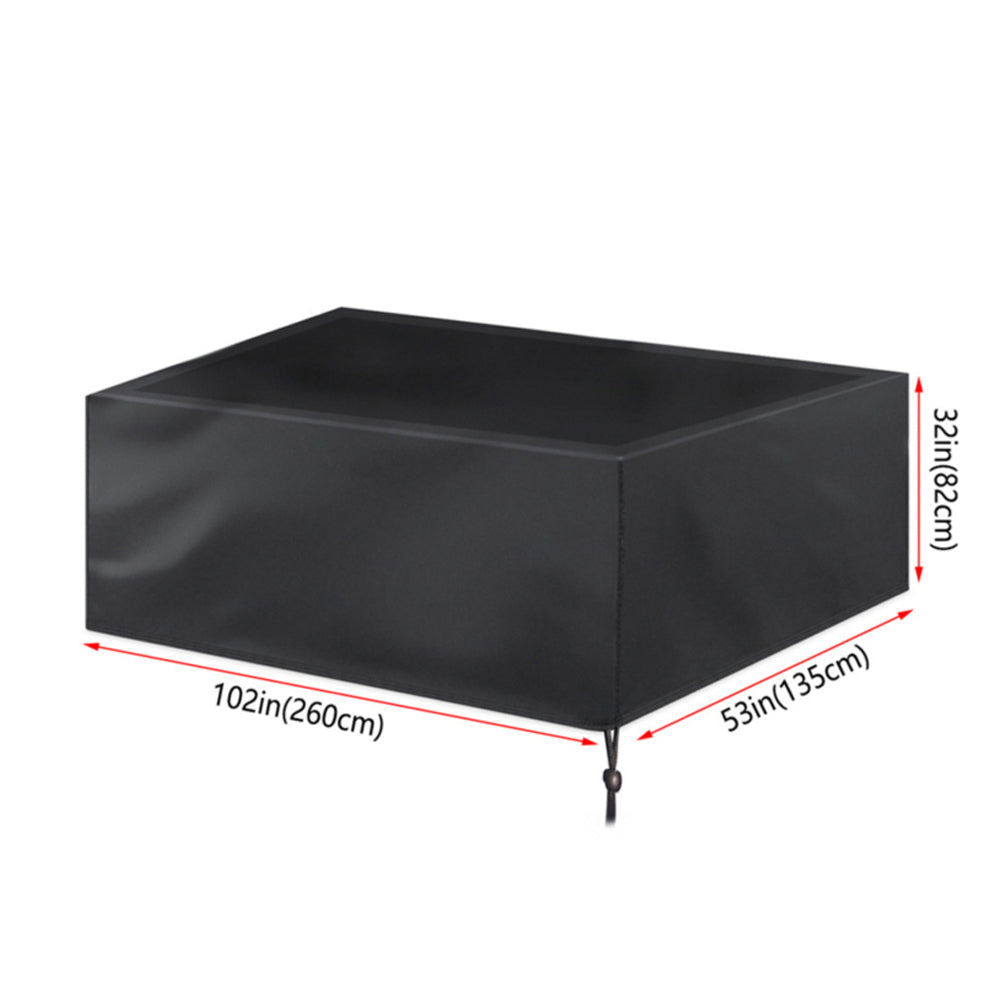 Drawstring Fitted Waterproof Dustproof Billiard Pool Table Cover