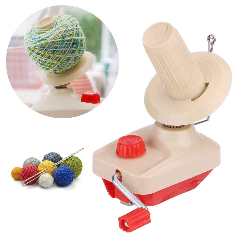 Manually Operated Yarn Winding Machine with Plastic Rod