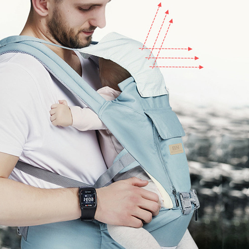 Adjustable Ergonomic Infant Baby Carrier With Hip Seat
