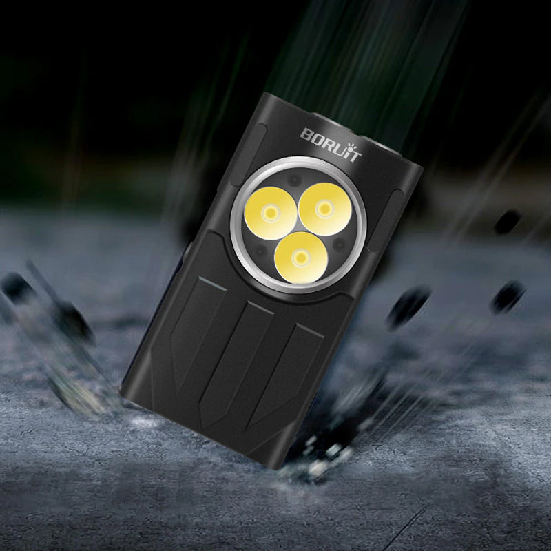 Waterproof LED Light Keychain Torch Lamp Flashlight  USB Rechargeable