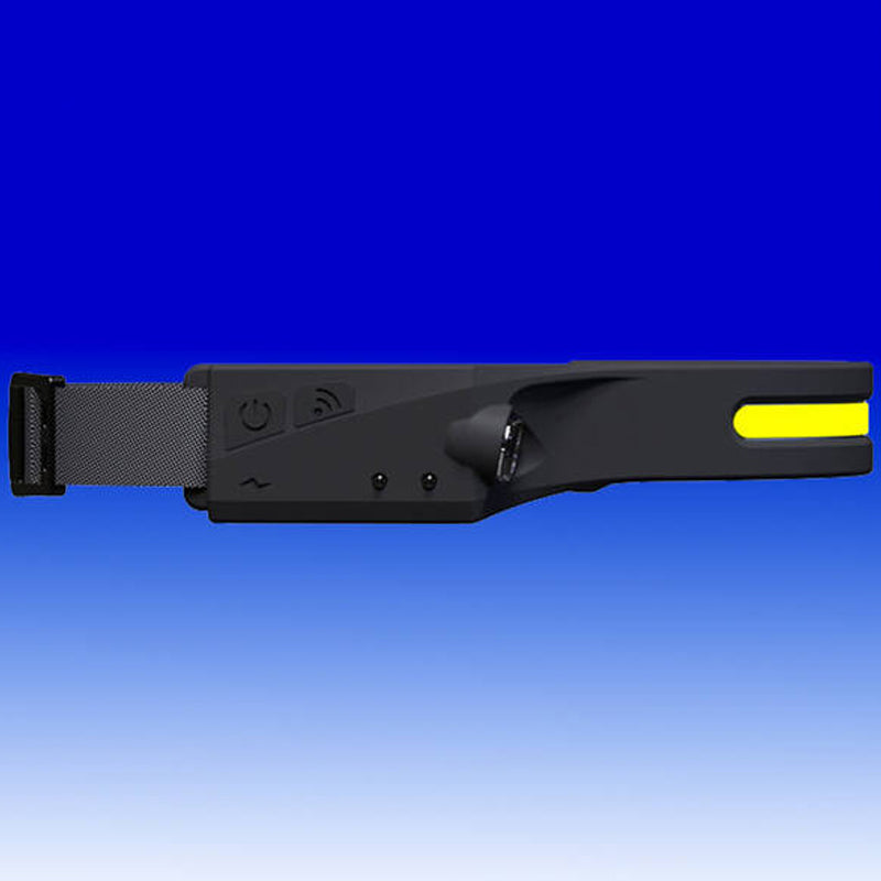 COB LED Sensor Headlamp with 5 Lighting Modes- USB Rechargeable