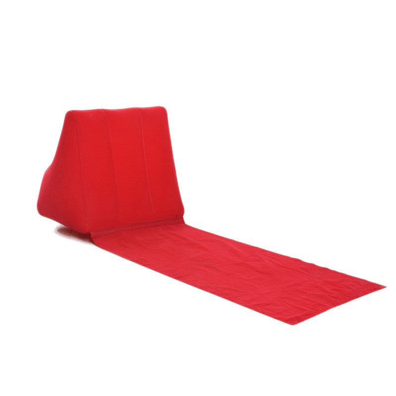 Waterproof Outdoor Inflatable Beach Pillow Triangle Cushion with Beach Mat