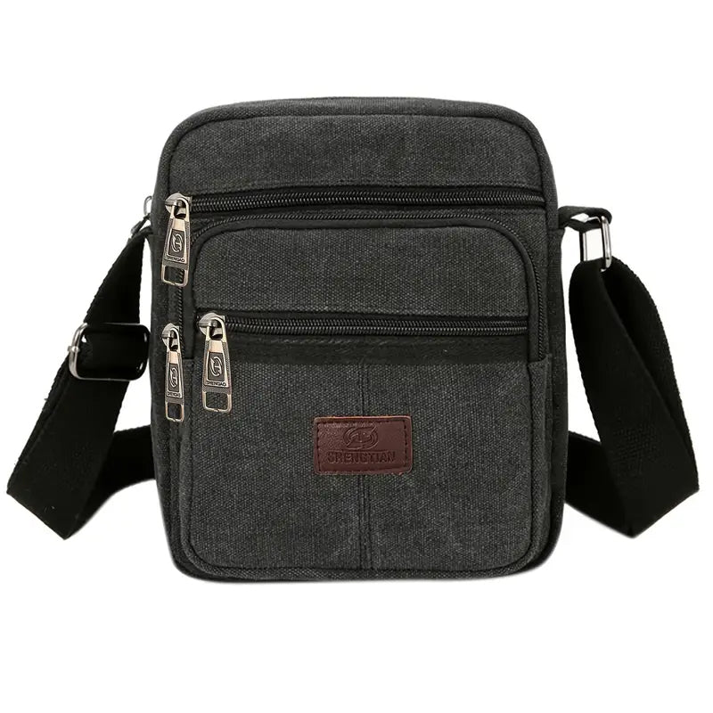 Retro Style Men's Canvas Messenger and Crossbody Satchel Bag