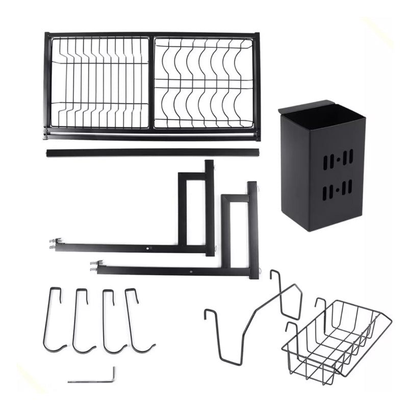1 / 2 Tier Stainless Steel Dish Drying Rack and Kitchen Cutlery Organize