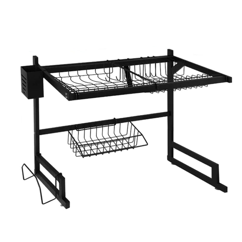 1 / 2 Tier Stainless Steel Dish Drying Rack and Kitchen Cutlery Organize