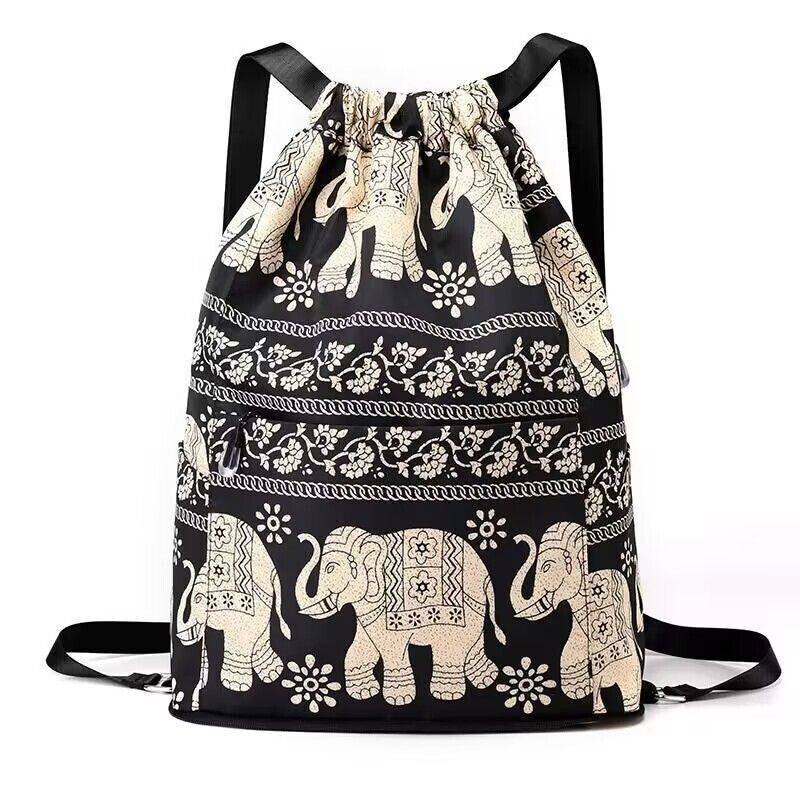 Foldable Drawstring Large Capacity Travel and Sports Backpack