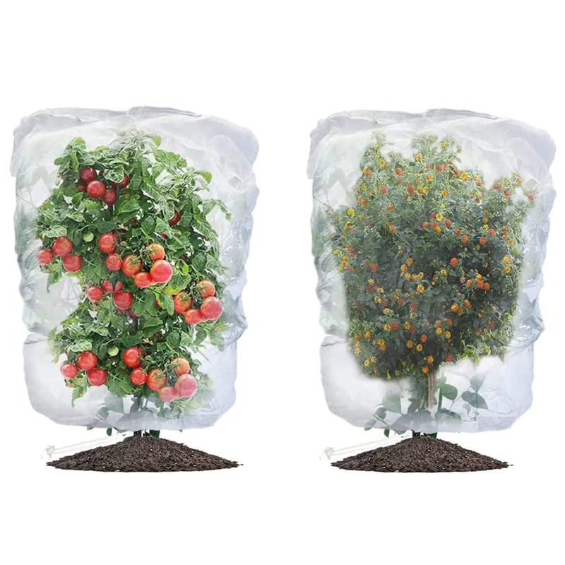 Reusable Plant Fruit Protect Drawstring Net Bag Mesh Insect Pest Barrier