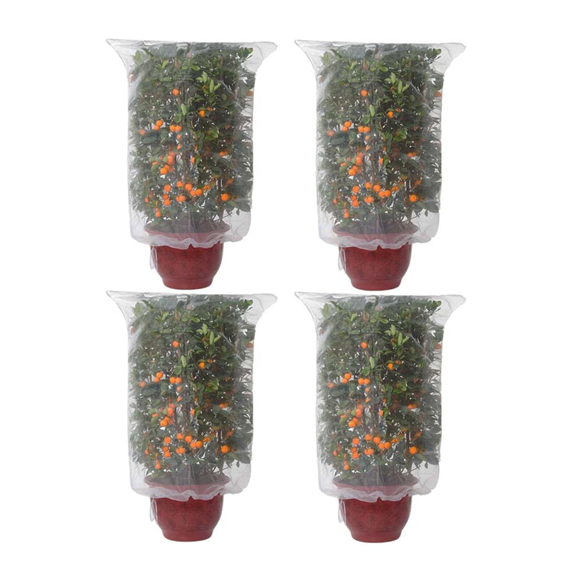 Reusable Plant Fruit Protect Drawstring Net Bag Mesh Insect Pest Barrier