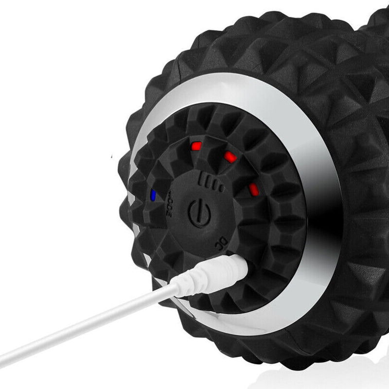 Deep Tissue Vibrating Massage Roller for Spine Back Muscle Relaxation- USB Charging
