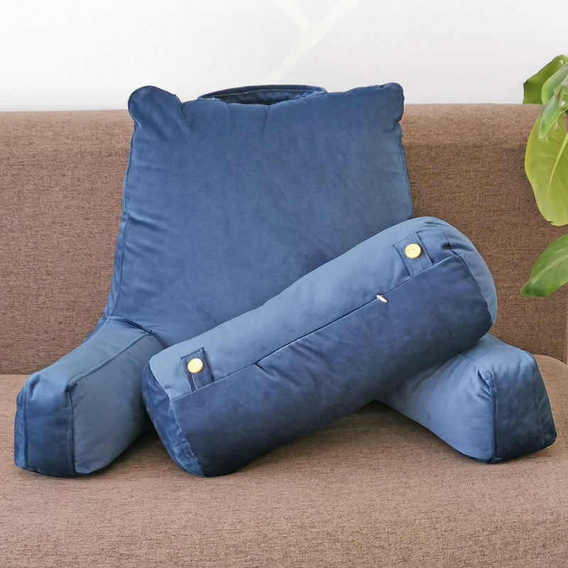 Therapeutic Reading Pillow Lumbar Support Cushion with Shredded Memory Foam
