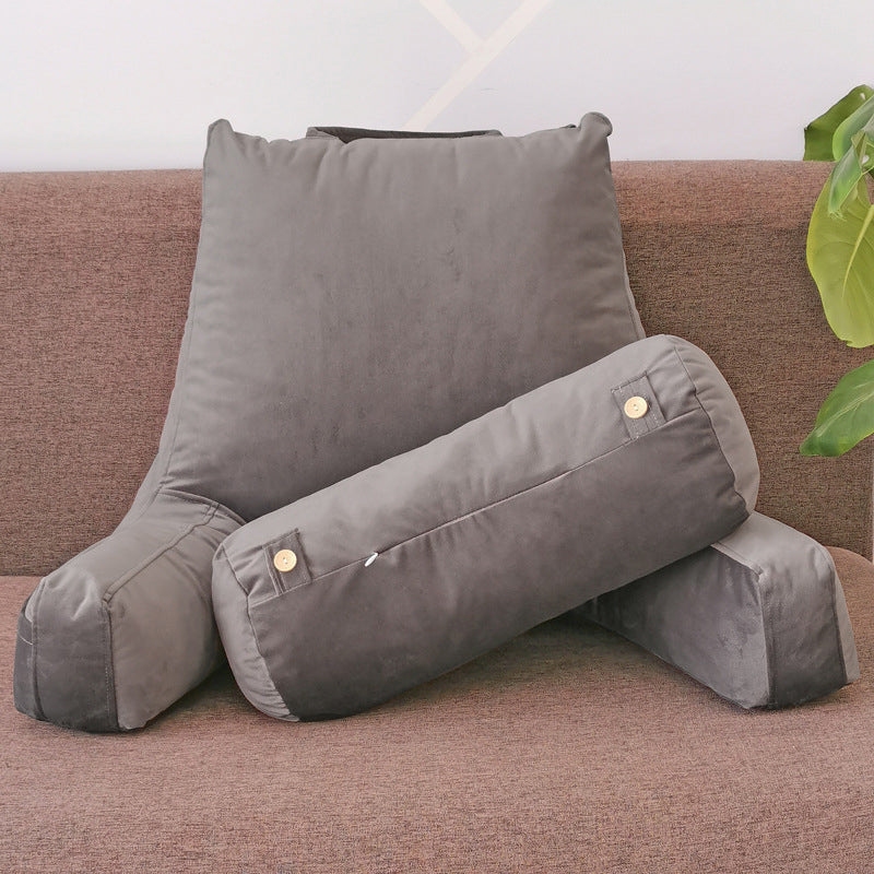 Therapeutic Reading Pillow Lumbar Support Cushion with Shredded Memory Foam