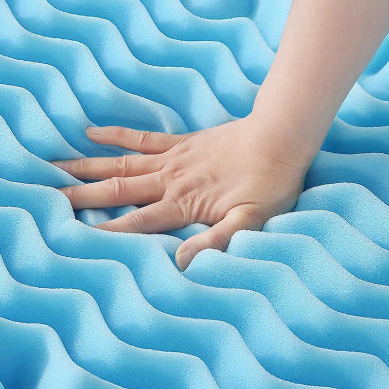 7-Zone Cool Gel Memory Mattress Support Bedding - Available in 5cm and 8cm Thickness