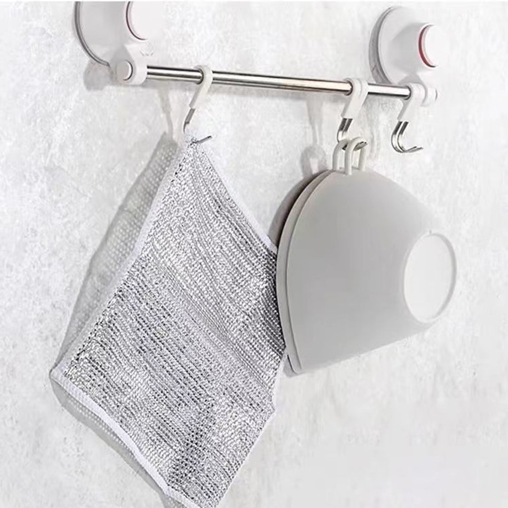 5/10pcs Non-stick Oil-free Mesh Wire Dishwashing Cloth For Kitchen Stove Dishwashing And Pot Washing